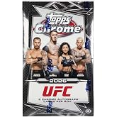 2026 Topps Chrome UFC Hobby Trading Card Box (2 Autographs Per Trading Card Box)