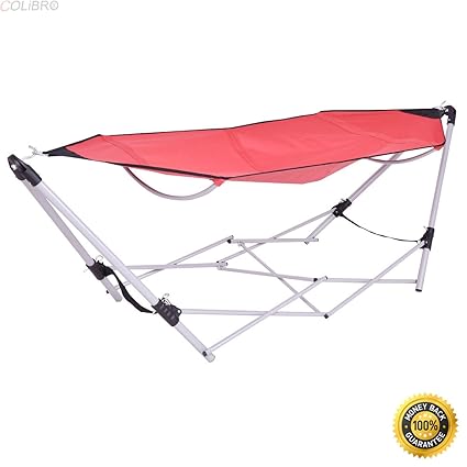 Amazon Com Colibrox Red Portable Folding Hammock Lounge