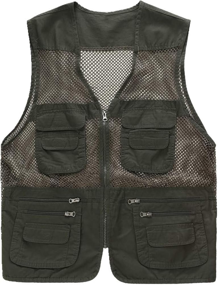 Herren Outdoor Weste - Fischerweste Mit Vielen Taschen