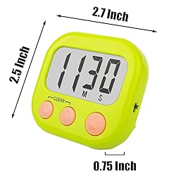 12 Pack Digital Kitchen Timers for Cooking Magnetic
