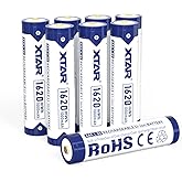 XTAR Rechargeable AAA Lithium 1.5V Batteries,1620mWh Long-Lasting High-Capacity, with Low-Voltage Indicator,1.5V 2A Constant 