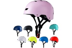 Bike Helmet 3 Sizes for Teenager Kids Youth Adults,Bavilk Skateboard Helmet Adjustable Multi-Sport Bicycle Cycling Scooter Roller Skate Inline Skating Rollerblading for Girls Boys Women Men Teen