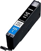 Canon CLI551C Ink Cartridge Blue for IP7250 MG5450 MG6350 132 Pages view 2