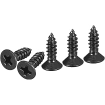 Lot De 5 Vis à Bois En Acier Inoxydable - Dimensions 8x160 Mm, Tête Plate, Pour Fixation Solide