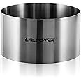 CALIFORNIA CADE ELECTRONIC Cake Ring, 6 Inch Cake Rings for Baking, 15CM Fixed Round Stainless Steel Cake Mold - Cake Baking Supplies
