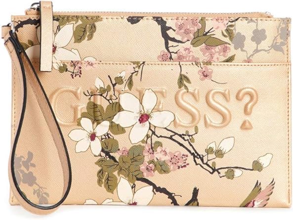 guess floral wallet