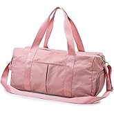 KARRESLY Sports Gym Bag for Women Travel Duffel Bag with Wet Pocket and Shoes Compartment for Training Swim Yoga(Pink)