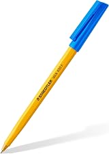 STAEDTLER Stick 430 F-3 Ballpoint Pen Fine Tip Blue Box of 10 view 2