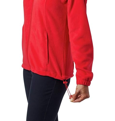 Columbia Women's Benton Springs Full Zip, Red Lily, X-Small in