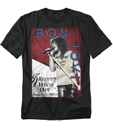 Amazon.com: Official Bon Jovi Livin' On A Prayer Long Sleeve T