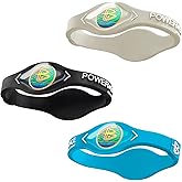 Power Balance the Original Genuine Performance Wristband, Silicone rubber Wristbands Bracelets sports bracelet wristband for men women, power 3 pack bangles, safe Waterproof Lightweight durable, size of M+M+L(M 19.0CM/L 20.5CM)