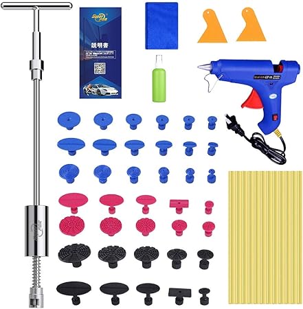 Amazon デントリペアツール Superpdr 車の凹み直し 板金工具 ドア凹み バイク タンク 凹み直し吸盤 ボディ フェンダー補修ツール 車 バイク