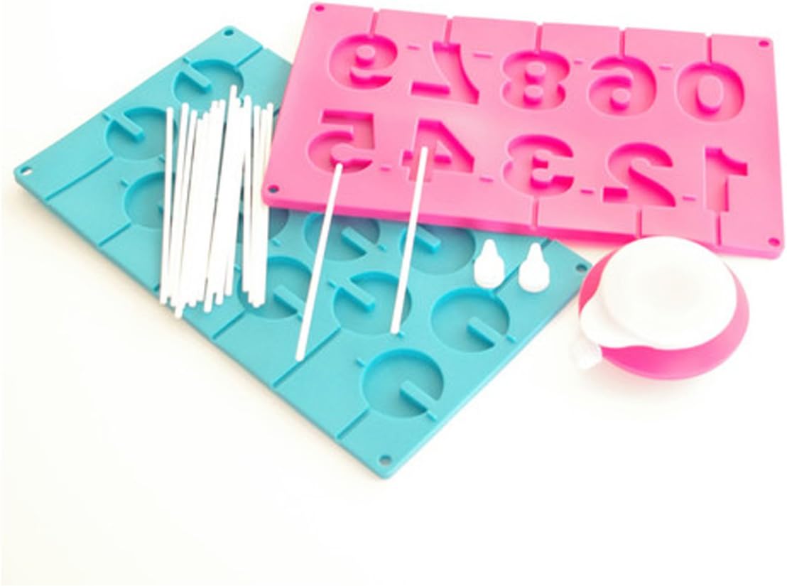 New Sherwood Home Silicone 3d Lollipop Making Kit & Sticks Fun Kids Baking Set