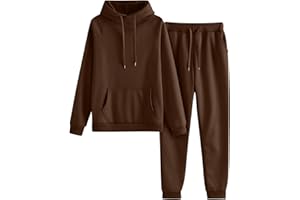 BAOQIN Womens 2 Piece Outfits Lounge Hoodie Sweatsuit Sets Oversized Sweatshirt Baggy Fall Comfy Sweatpants with Pockets
