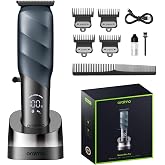 Oraimo T-Blade Trimmer for Men, Zero-Gap Beard Edger with Precision | Auto-Sharpening Blade, Self-Adjusting Zero Gap, Brushless Motor, 2500mAh Battery, Cordless Detail Trimmer