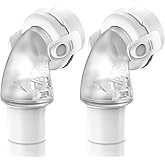 2 Packs Replacement Swivel Elbow Connector for Airfit F20 F30, FSA HSA Eligible, QuiteAir Elbow Quick-Release,Great-Value CPAP Supplies by Medihealer