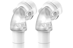 2 Packs Replacement Swivel Elbow Connector for Airfit F20 F30, FSA HSA Eligible, QuiteAir Elbow Quick-Release,Great-Value CPAP Supplies by Medihealer