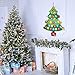 DomeStar Advent Calendar, Countdown up to 25 Days Christmas Tree Calendar Felt Hanging Decorations
