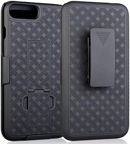 iPhone 7 Plus Case, Bomea Hard Case with Belt Clip Super Slim Armor Holster Cover For Apple iPhone 7 Plus Cases with Kickstand and Swivel Belt Clip Case - Holster Shell Combo - Black