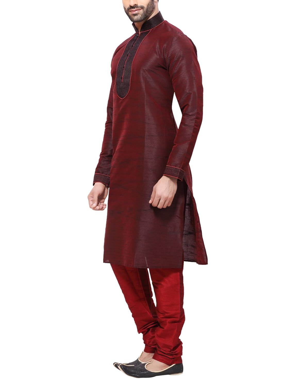 rg designers red kurta pyjama men's