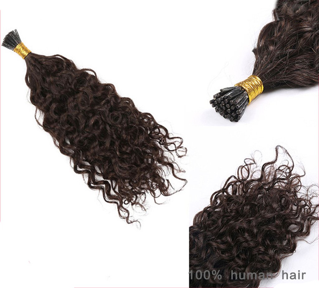 Remeehi I Tip Brazilian Hair Extensions Stick Tip Human Hair 1g/Strand