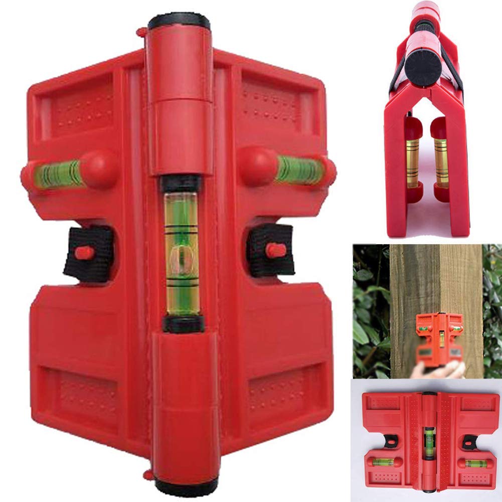 Spirit Level Bricklaying Tools,Fortspang Adjustable Angle Post Level,188mm*134mm Woodworking Spirit Levels