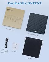 ORIGBELIE External CD/DVD Drive USB 3.0 Type-C Ultra Slim 13mm Black view 9