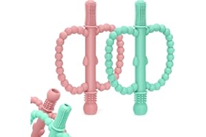 Baby Teething Toys for Babies 0-36 Months – Anti-Choking Design, Teething Relief for straws sticks, Chew Straw Sensory Toy fo