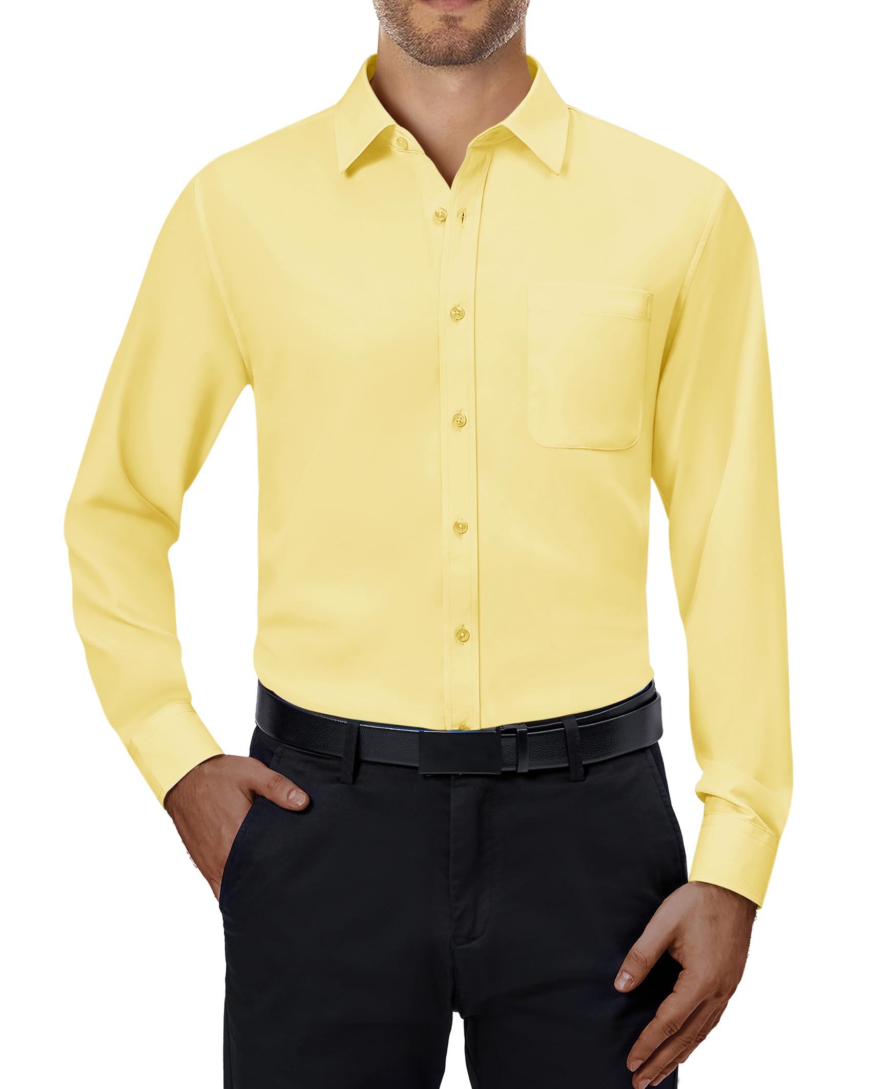 Alimens & Gentle Mens Dress Shirts 4-Way Stretch