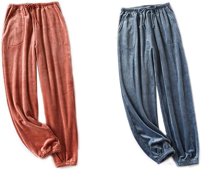 Amazon Slmjmy ルームパンツ レディース パジャマ パンツ ズボン もこもこ 冬 ルームウェア 部屋着 ボトムス ２枚セット パジャマ ルームウェアボトムス 通販