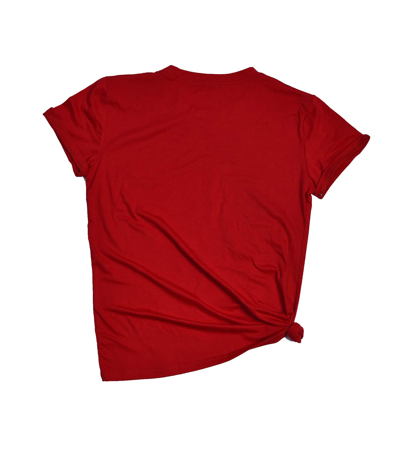 Eanklosco Merry Christmas T-Shirt Women\'s Casual Letter Tops Short Sleeve Shirts(Red,XL)