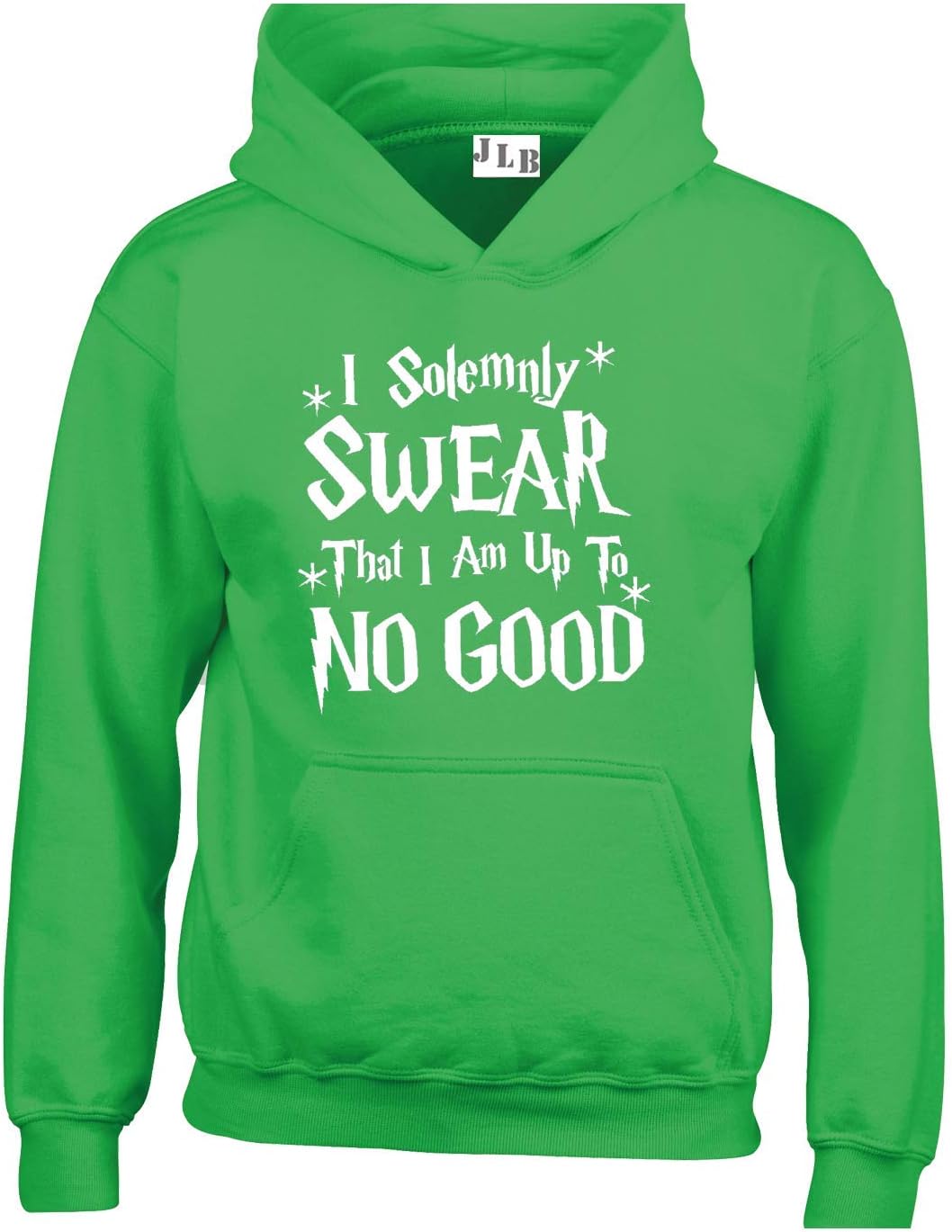 JLB PrintI Solemnly Swear That I AM up to No Good Wizard Themed Premium Quality Unisex Hoodies for Men, Women and Teens Green