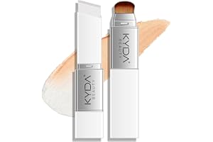 KYDA Color Changing Foundation Stick, 2-in-1 Dual Ended Eraser Foundation with Brush, Medium to Full Coverage, Dewy Finish Ba