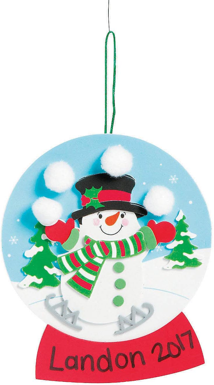 Download Amazon Com Christmas Snowglobe Craft Kit 12 Crafts For Kids And Fun Home Activities Toys Games 3D SVG Files Ideas | SVG, Paper Crafts, SVG File