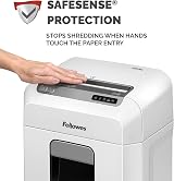 Fellowes 12Ms Mini-Cut Shredder 12 Sheets 4 x 12 mm 23 L Bin SafeSense Auto view 6