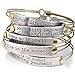Capture Life's Moments Inspirational Message Bar Bangle Bracelet