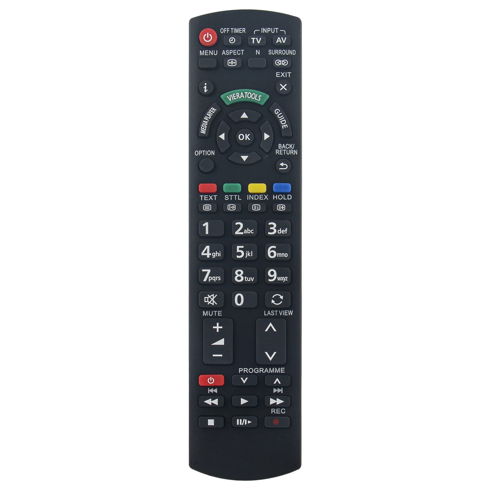 New N2QAYB000717 Remote Control Replacement for Panasonic TY-ST42PX5W TX-P50X50E TX-P42X50E TX-L32X5B TX-L50EM5B TX-P50X50B TX-P50X50E TX-PR50X50 TXP42X50B TX-L32EM5B TX-L39EM5B TV Remote Controller