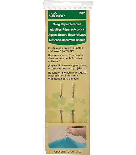 Jeffdad Snag Nab It Werkzeugset – 3-teilig Mit Reparaturnadel, Faden-Haken & Nadelzieher Für Handarbeiten