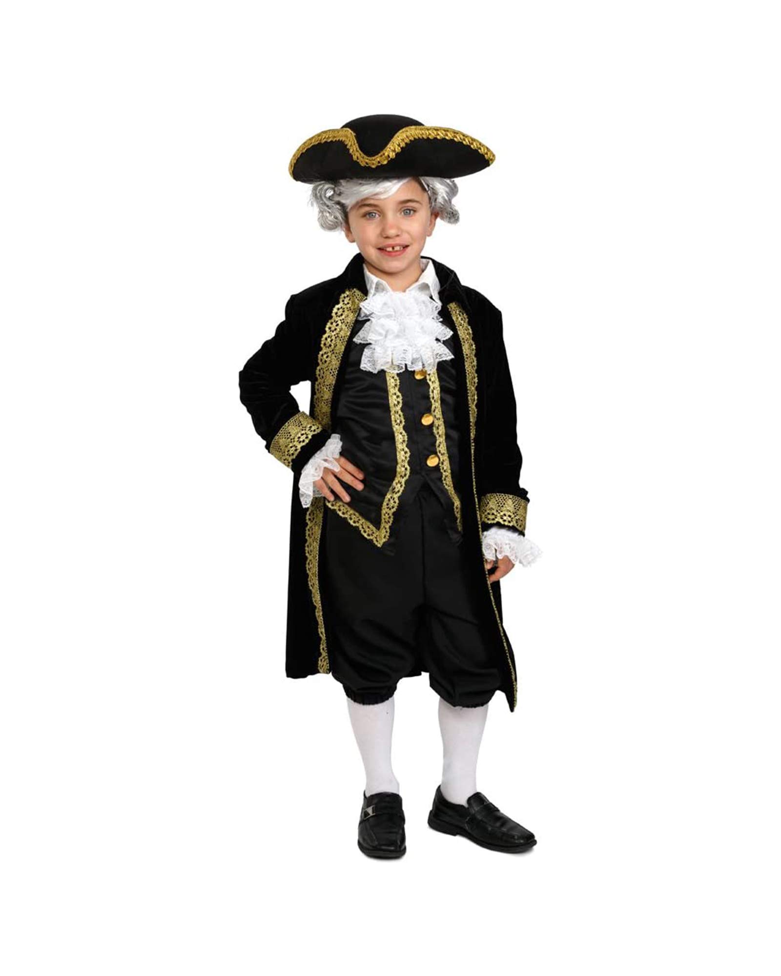 Dress Up America Historical Alexander Hamilton Outfit for Kids - Beautiful Dress Up Set for Role Play