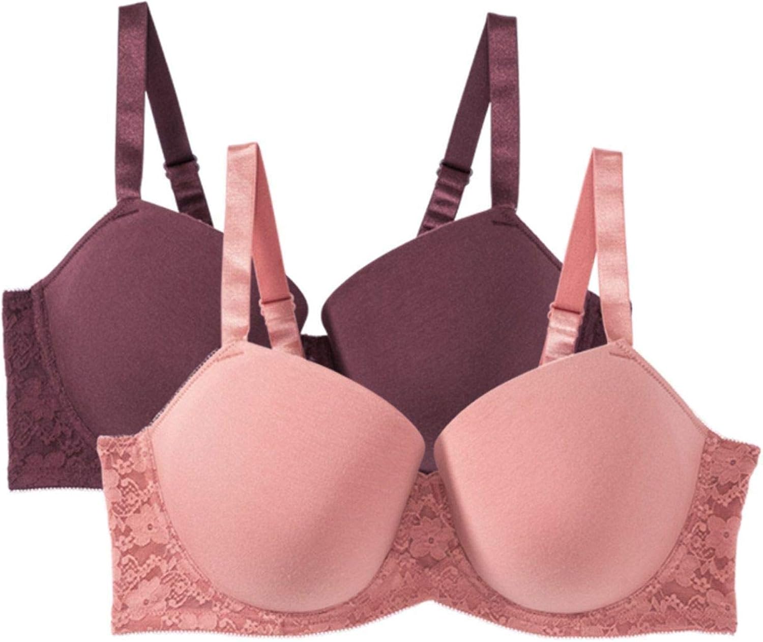 Esmara Damen Bügel BHS 2 Stück BügelBH PlusSize Große Größen RosaLila 85E Amazon.de Bekleidung