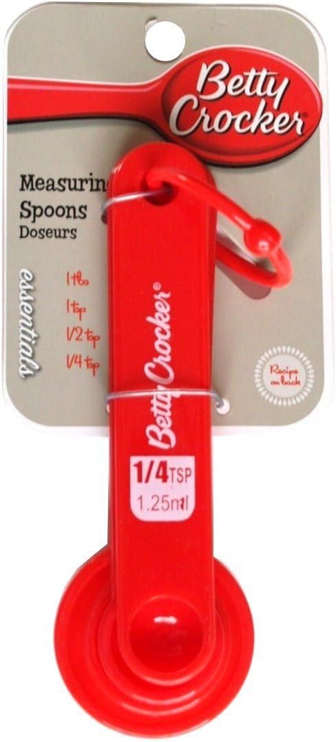 Betty Crocker Measuring Spoons. 1Tbs, 1 tsp, 1/2 tsp, 1/4 tsp