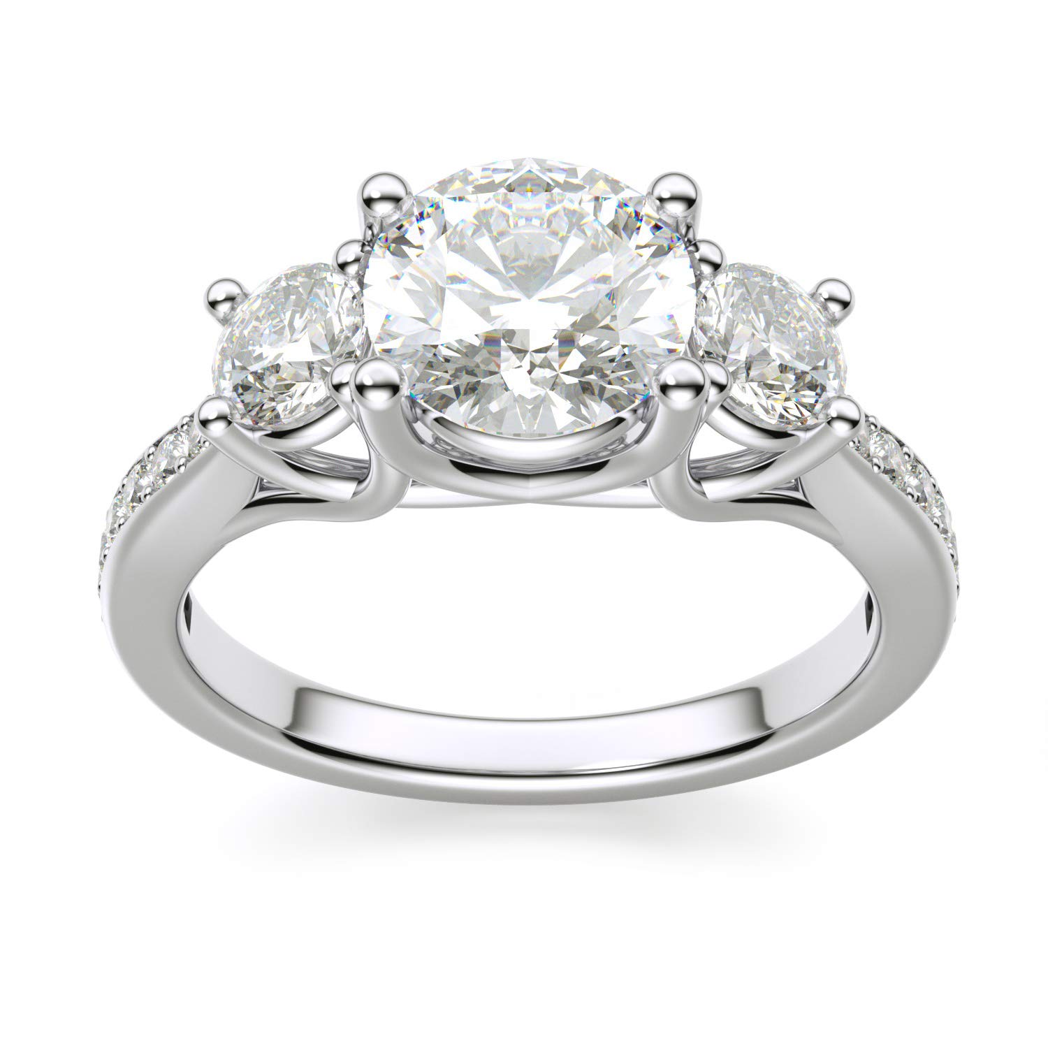 3 stone engagement rings with side stones 3 stone engagement rings with side stones
