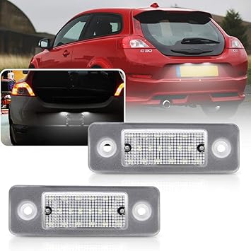volvo c30 license plate light