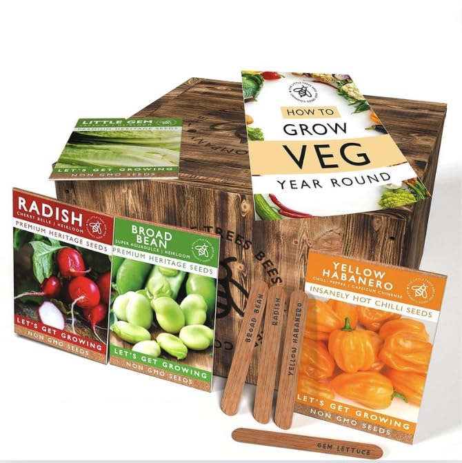 Vegetable Seeds for Gardening, 25 Heirloom Seed Varieties Included in This Grow Your Own Vegetable Kit, The Little Trees Bees and Seeds Company
