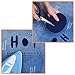 EBOOT 4 Colors 12 Pieces Iron on Patches Iron on Denim Cotton Patches Iron-on Repair Kit, 5 by 3.9 Inch