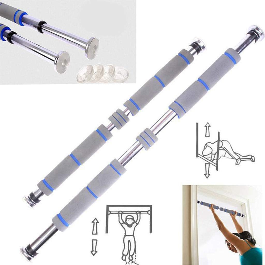 JOOEE Pull Up Bar Chin up Bar Doorway Punch-Free Pull-ups Exercise Bar for Upper Body Gym Fitness Workout Bar No Screws No Tools for Home Exercise Width Adjustable