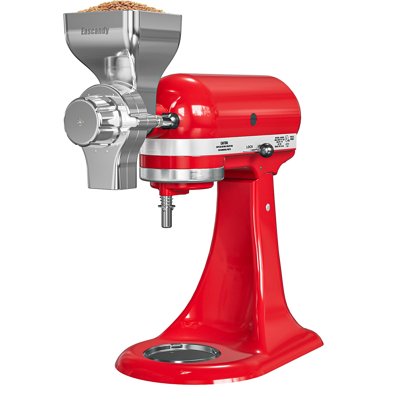 Photo 1 of Grain Mill Attachment Fit for KitchenAid Stand Mixer, 12-Level Adjustable Mill Grain Accessories Fit for Kitchenaid, All Metal Grain Mill Attachment for KitchenAid Mixer for Coffee Beans, Nuts