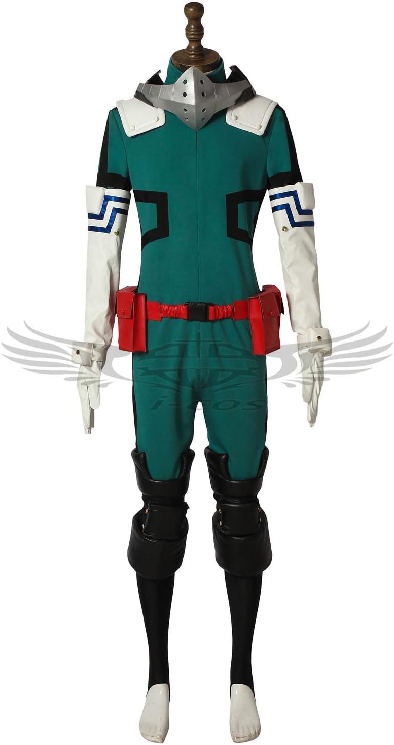 Amazon I Cos 僕のヒーローアカデミア ヒロアカ 緑谷 出久 みどりや いずく デク 風 修正版 戦闘服 コスプレ衣装 新入荷 アニメ 変装 セール コスチューム オーダーメイド M 男性 コスプレ 仮装 通販