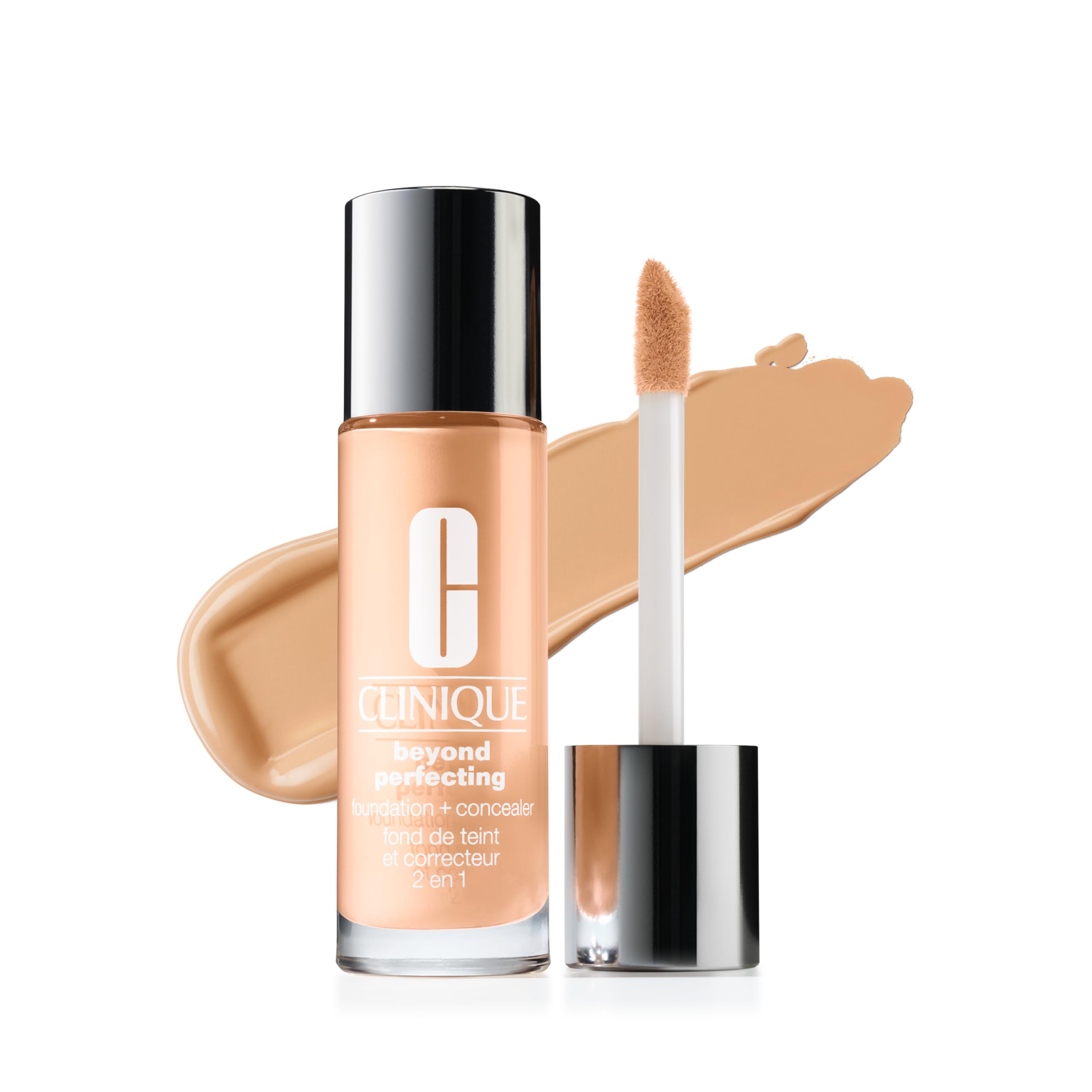 Photo 1 of Clinique Beyond Perfecting Lightweight Liquid Foundation + Concealer For Dry Combination to Oily Skin Types | Full Coverage + Natural Matte Finish, Golden Neutral, 1 Fl Oz