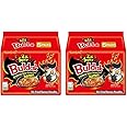 Samyang Buldak Hot Chicken Ramen, Korean Stir-Fried Instant Noodle, 2X Spicy, 4.94 OZ(140g), Pack of 10